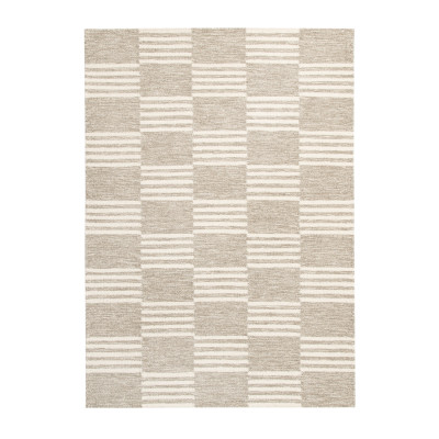 Fyn beige - handvävd ullmatta