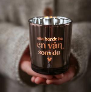 *FÖRBOKAS* Ljuslykta En vän som du - Majas lyktor/ Barncancerfonden