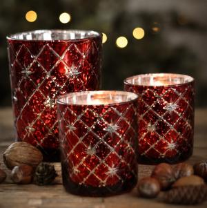 Ljuslykta Ruby Elegance - Majas lyktor/ Barncancerfonden